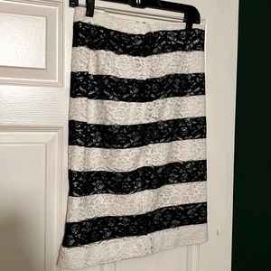 Floral fabric pencil skirt